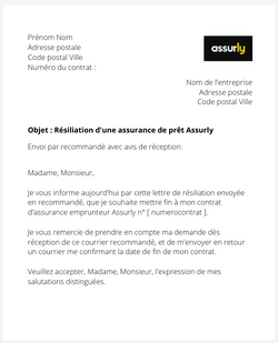 resilier une assurance emprunteur assurly